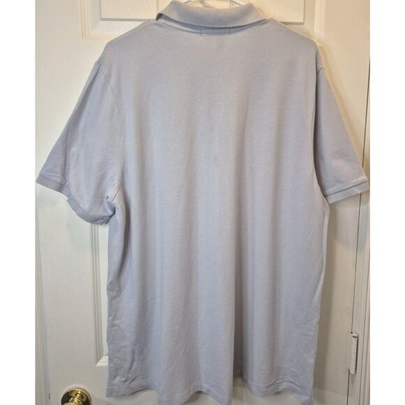 Vtg Lauren Ralph Lauren Polo Shirt Short Sleeve Light Blue 100% Cotton Mens 2X - Picture 9 of 9